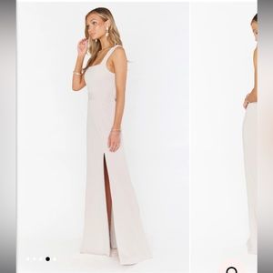 NWT Show Me Your Mumu Paris Gown in Show me the Ring crisp size M